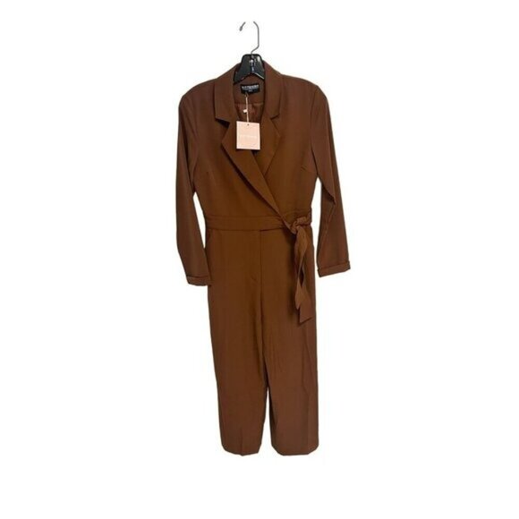Kittenish Best Dressed Chocolate Jumpsuit NWT Small - Picture 4 of 7